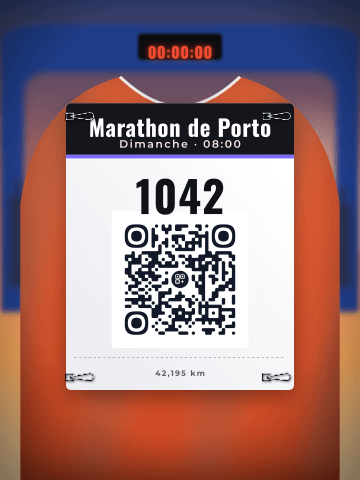 Dossard de course