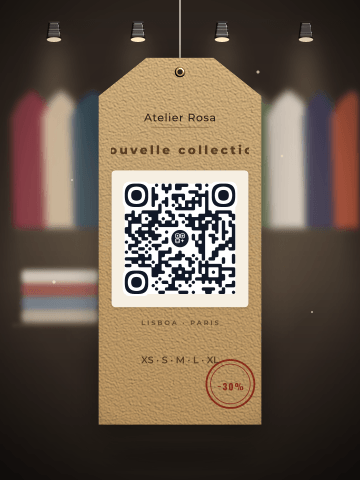 Étiquette de boutique
